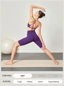 GLOWMODE Quần short đạp xe chống trượt FeatherFit™ 10" dành cho người đi xe đạp, quần chạy bộ tập luyện mùa hè tác động thấp - Màu tím  Violet - Xem 7