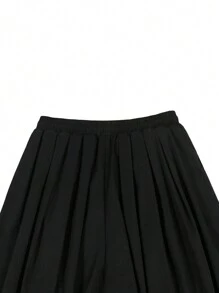 Manfinity EMRG Nuovi pantaloni casual da uomo a gamba ampia, larghi e morbidi, a lanterna, con design unico, pantaloni larghi neri, autunnali