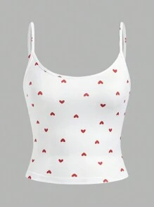SHEIN EZwear Women Tank Tops & Camis Valentine's Day