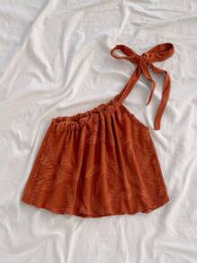 Soleia 女士衬衫 - 珊瑚橙 - 查看 2