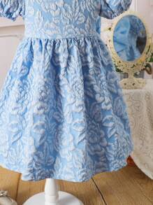 SHEIN 适合年轻女孩的简约时尚休闲日常连衣裙 - 彩色 - 查看 8