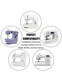 100 件通用不锈钢缝纫机针，适用于 Singer、Brother、Janome、Varmax，尺寸：HAX1 65/9、75/11、90/14、100/16、110/18