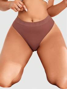 Ocili 5er Set Damen Bequeme einfarbige Sexy String Unterhosen