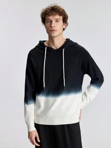 Ontre Men's Spring Gradient Long Sleeve Hooded Casual Sweater , Outing, New Styles For Spring And Summer 2025, Travel, Holiday And Commuting - Multicolor - View 4
