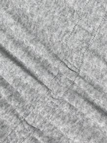 SHEIN LUNE 1pc Women Plus Size Knit Long Sleeve Casual Zipper Jacket, Fashionable And Versatile, Autumn/Winter