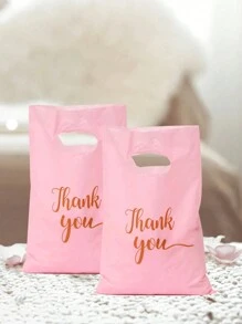 60 个（20 个白色+20 个黑色+20 个粉色）感谢礼品袋，饼干和糖果包装完美礼品零售购物派对袋婚礼装饰，新年生日装饰 - 彩色 - 查看 11