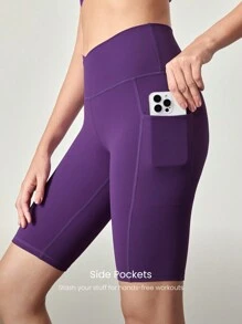 GLOWMODE Quần short đạp xe chống trượt FeatherFit™ 10" dành cho người đi xe đạp, quần chạy bộ tập luyện mùa hè tác động thấp - Màu tím  Violet - Xem 4