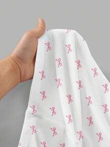 SHEIN EZwear Women's Pink Bow Lace Camisole, Suitable For Spring & Summer