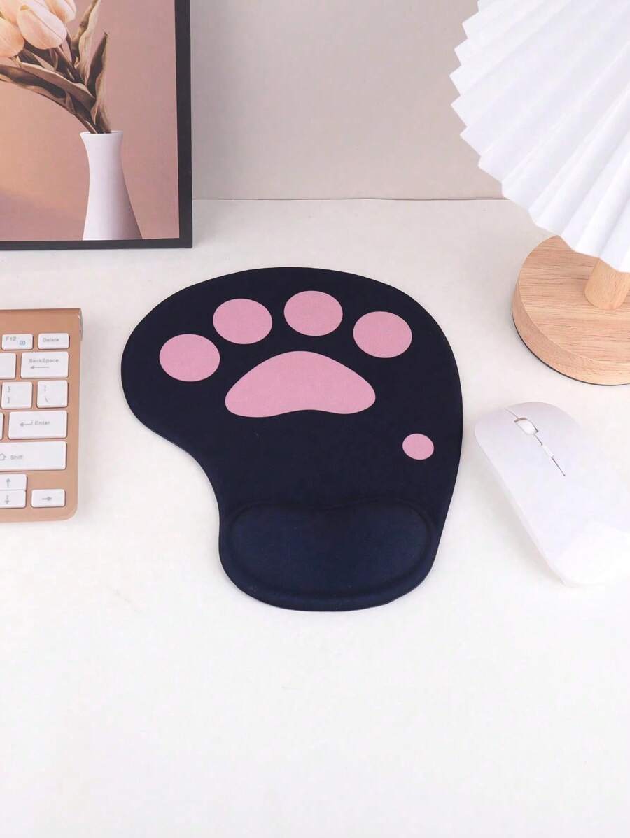 1 件猫爪鼠标垫腕托 - 3D 鼠标腕垫 9 * 7.6 英寸/22.86 * 19.3 厘米，带凝胶填充支架，符合人体工程学的游戏鼠标垫，舒适的表面，防滑底座，可用作办公用品，返回学校 - 彩色 - 查看 1