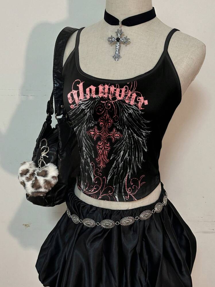 Canottiera da donna estiva da donna, senza maniche, elegante, scollo rotondo, per lo sport, con stampa floreale, grigio scuro, S