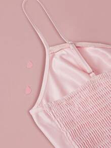 Sweetra Plus Size Women's Summer Lace Collar Decoration Backless Tight Fit A-Line Slip Cute Party Dress, Graduation Dress, Pink Homecoming Dress