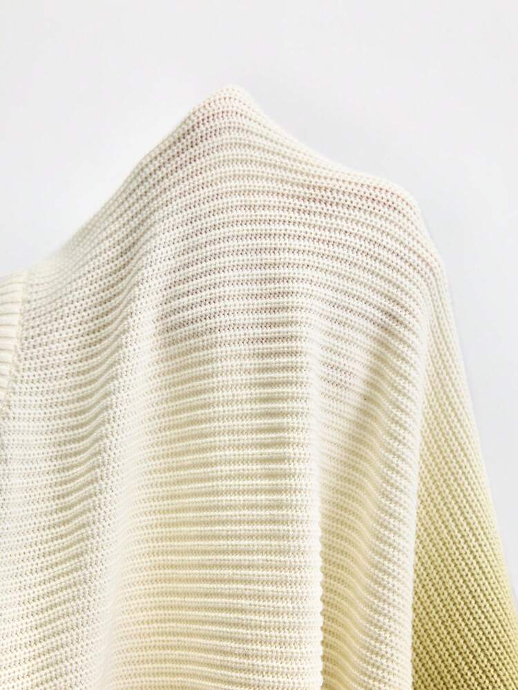 SHEIN Maija Men's Spring Gradient Drop Shoulder Long Sleeve Casual Sweater Outing Clothes, New Styles For Spring And Summer 2025, Travel, Holiday And Commuting
