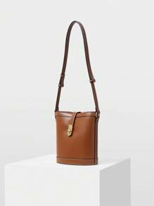 MOTF PREMIUM WOMEN'S FASHION SIMPLE COMMUTER SHOULDER BAG - Brown - View 4