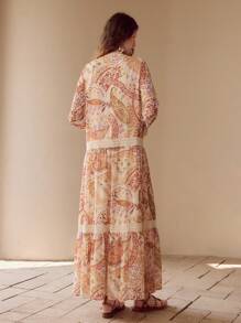 MOTF PREMIUM PAISLEY PRINT LIGHTWEIGHT DRESS,SPRING/SUMMER - Multicolor - View 7