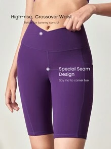 GLOWMODE Quần short đạp xe chống trượt FeatherFit™ 10" dành cho người đi xe đạp, quần chạy bộ tập luyện mùa hè tác động thấp - Màu tím  Violet - Xem 3