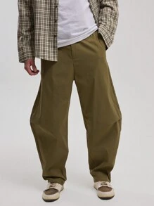 Musero 量身定制的灯笼裤 - 軍綠色 - 查看 2