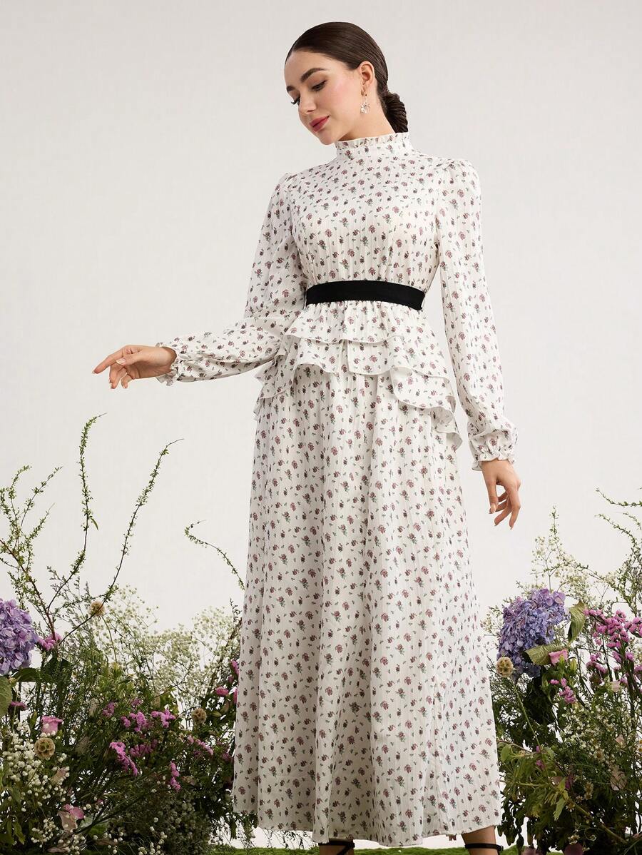Graceveil 女士两件套长袖上衣和裙子,简约休闲日常穿着 - 彩色 - 查看 1