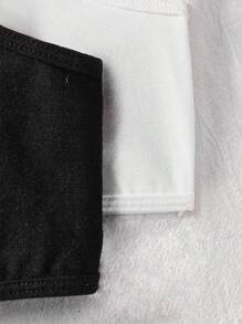 Tween Girl 2pcs Minimalist Comfortable Ruched Padded Camisole Bra Set, Skin-Friendly