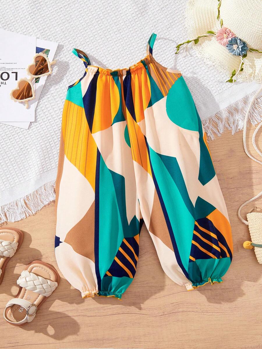 Travachic KIDS Newborn Baby Girls' Cute Casual Vacation Jumpsuit, Summer - Green - View 1