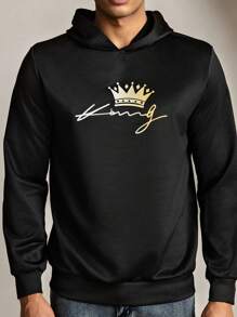 Manfinity VCAY Sweat-shirt à capuche décontracté et ample à manches longues tricoté pour hommes, mode et jeune pour un port quotidien
