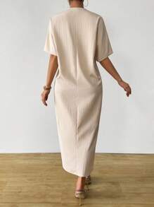 Chiquease Vestido elegante con nudo retro estilo francés