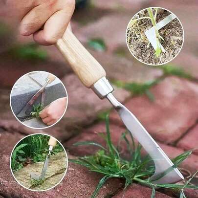 Dụng cụ nhổ cỏ và làm cỏ bằng thép không gỉ, dụng cụ cắt cỏ và làm cỏ khe hở, dụng cụ đa năng để đào rau dại, làm vườn tại nhà, trồng hoa và sử dụng trong nông nghiệp