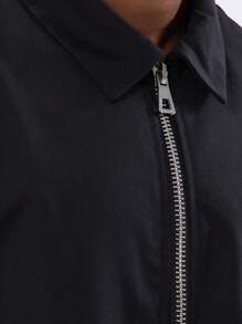 Musero Chaqueta estilo Harrington con cierre - Negro - Ver 6