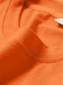 Manfinity RSRT Men's Round Neck Sleeveless Casual Printed Tank Top - Orange - View 4