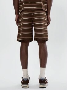 Musero Men Contrast Striped Shorts Tracksuit Set Bottoms Only Spring Summer - Multicolor - View 4