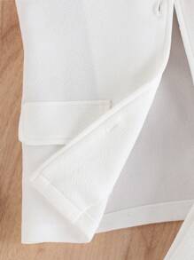 3 件套夏季年轻女孩优雅时尚简约街头风格白色背心，搭配吊带背心和短裤 - 白色 - 查看 3