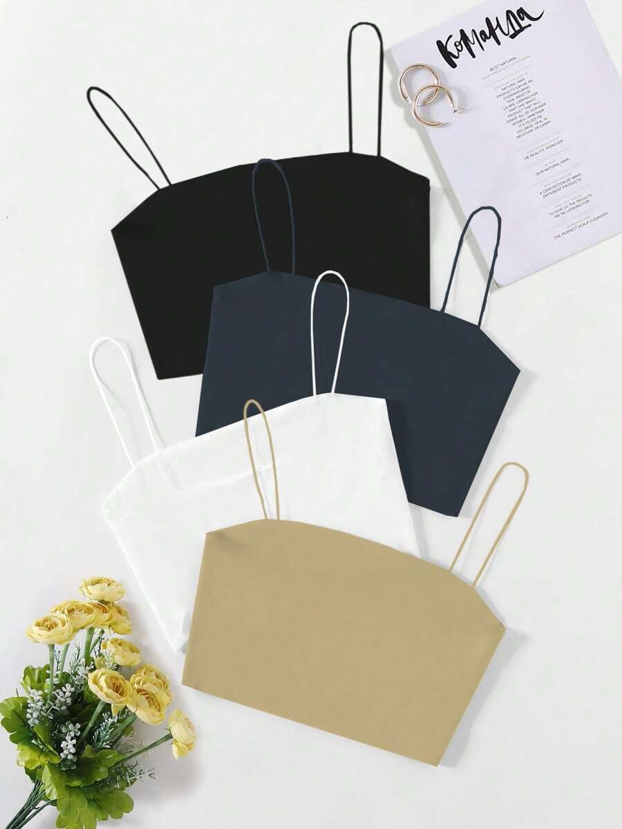 Sweetra Camisola de mujer de unicolor, de estilo minimalista, moda casual diaria - Multicolor - Ver 1