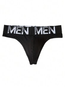 DrisQ 2 pièces Set : Caleçons imprimés lettres pour hommes et bretelles de sport