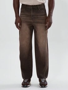 Musero 枪色金属水洗直筒牛仔裤 秋冬必备