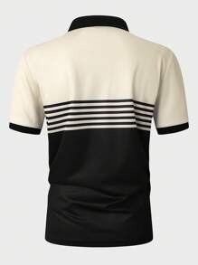 Manfinity Homme Plus Size Men's Casual Polo Shirt, Simple & Fashion, Suitable For Daily Wear - Multicolor - View 2