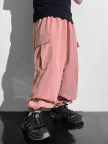 Tween Boy Casual 3D Cargo Pants - Pink - View 6