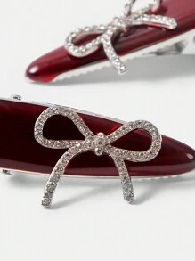 MOTF PREMIUM FASHIONABLE RED BOW DECOR HAIR CLIP