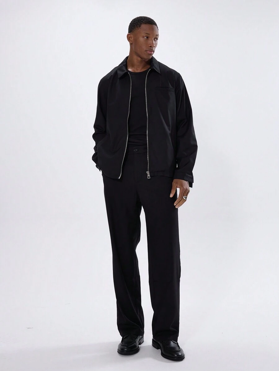 Musero Chaqueta estilo Harrington con cierre - Negro - Ver 1