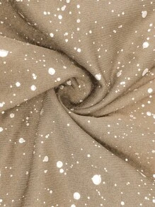 SHEIN Clasi Camiseta gráfica de manga larga, hombros caídos y cómoda con decoración de corazón, para mujer, para primavera