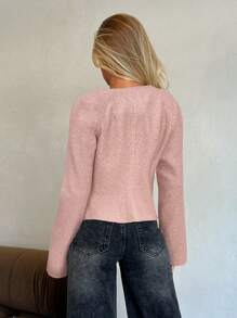 Aloruh Palton de lână pentru femei, toamnă/iarnă, cu deschidere în față și închidere cu cataramă