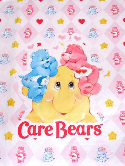 ROMWE X Care Bears 4pcs Cute Bear Print Bedding Set
