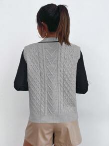 SHEIN Unity Knit Top, Casual & Fashionable For Everyday Wear - Multicolor - View 2