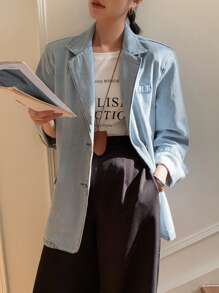 DAZY 女士牛仔夹克牛仔外套，秋季服装