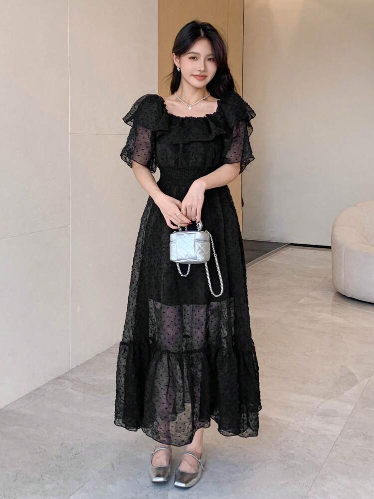 Women's Midi Casual Dress, Minimalist & Fashionable, Suitable For Everyday Wear Sundress