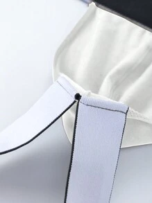 男士弹力柔软性感丁字裤内裤，黑色露臀双丁字裤 - 彩色 - 查看 7