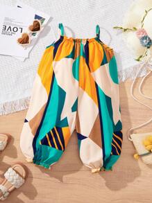 Travachic KIDS Newborn Baby Girls' Cute Casual Vacation Jumpsuit, Summer - Green - View 2