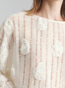 Ontre Set de 2 piezas que incluye top minimalista de manga larga cuello redondo y falda lápiz para mujer