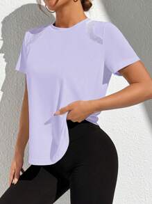 Core Rhythm Women's Round Neck Short Sleeve Simple Style Casual Sporty Outdoor T-Shirt & Tee Workout Tank Top Gym Shirts