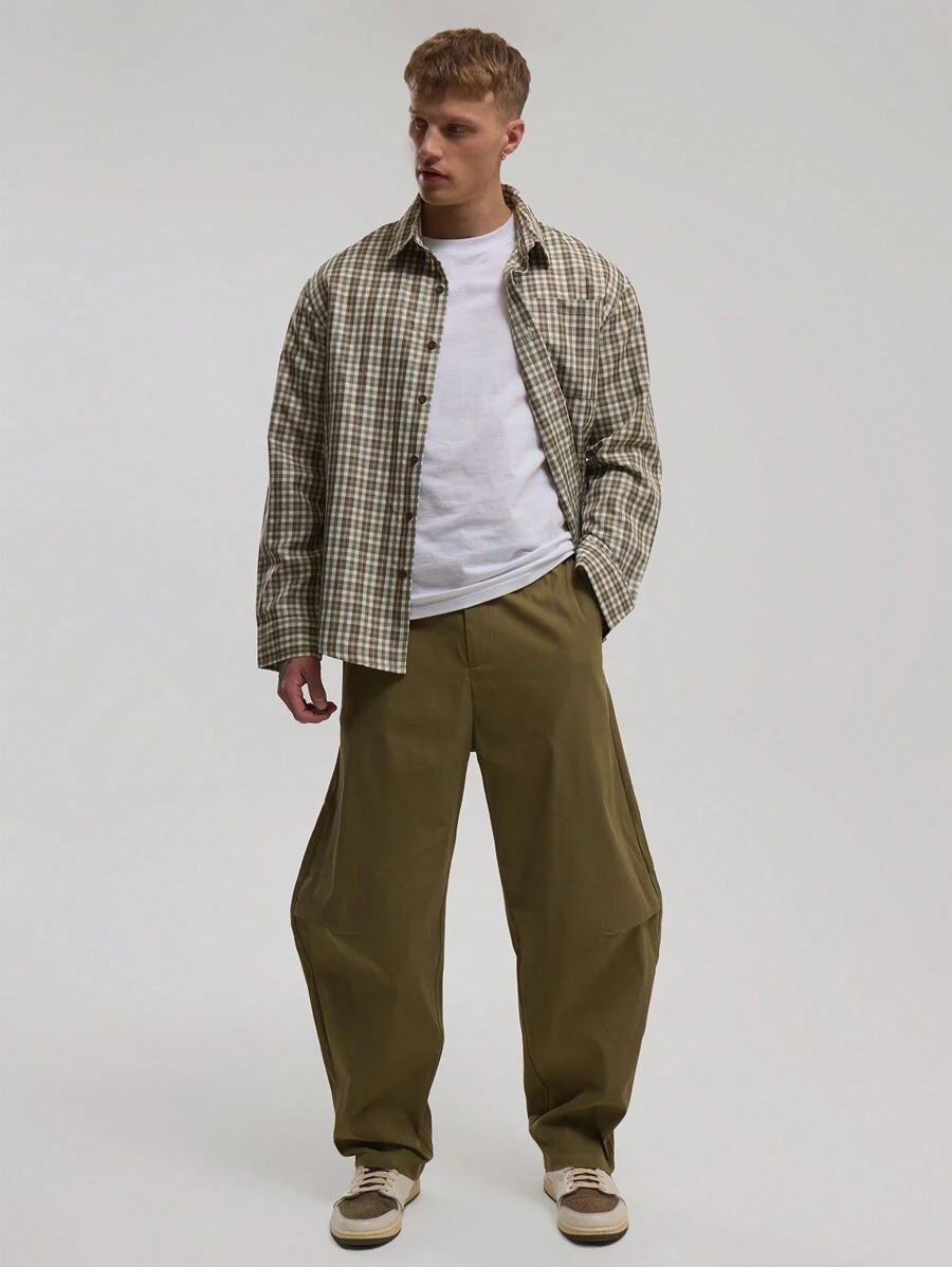 Musero 量身定制的灯笼裤 - 軍綠色 - 查看 1