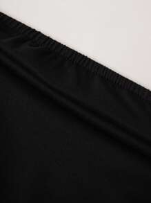 2 peças Tween Girl Backless Cami Tank Top, Branco e Preto, Cor Sólida, Versátil, Recortado, Apertado ao Corpo, Franzido, Sem Alças, Camisola Bandeau Fina Pode Ser Usada Casacos Top Tubo Top Sem Alças Babydoll Top Tubo Sem Alças Sutiã