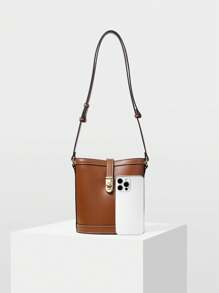 MOTF PREMIUM WOMEN'S FASHION SIMPLE COMMUTER SHOULDER BAG - Brown - View 3